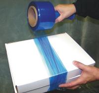 15A919 Hand Stretch Wrap, Blue, 1000 ft, 3In W, PK4