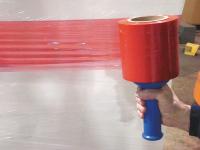 15A924 Hand Stretch Wrap, Red, 1000 ft.L, 5InW, PK4