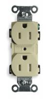 2HDY3 Receptacle, Duplex, Ivory, 15A, 125V, 5-15R