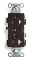 2HDZ6 Receptacle, Duplex, Brown, 20A, 125V, 5-20R