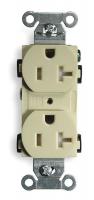 2HDZ9 Receptacle, Duplex, Ivory, 20A, 125V, 5-20R