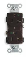 2HEA7 Receptacle, Duplex, Brown, 20A, 125V, 5-20R
