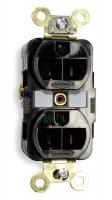 2HEE6 Receptacle, Duplex, Black, 15A, 125V, 5-20R