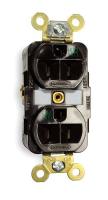 2HEE1 Receptacle, Duplex, Brown, 15A, 125V, 5-15R