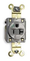 2HEE3 Receptacle, Single, Gray, 15A, 125V, 5-20R
