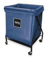 2HEJ4 X-Frame Cart, 8 Bu, Blue Vinyl