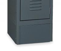 2HFN7 Locker Front Base, W 15 In, H 6 In, Gray