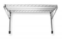 2HGD1 Wall Shelving, H 14, W 24, D 18, Chrome