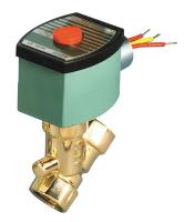 2HTP8 Solenoid Valve, 2/2, 3/8 In, NC, 120V, Brass