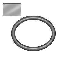 2JAV1 Backup Ring, 1/8 W, 5 1/4 OD, PK 25