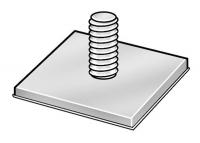 2JB20 Base/Thread Stud, Pk 25