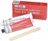 2JBN4 Structural Adhesive, Kit, 2 fl oz, Gray, PK6