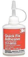 2JBR8 Quick FixAdhesive, Bottle, 1 oz, PK12