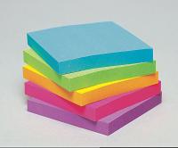 2JCF9 Sticky Notes, 3 x 3 In., Assorted, PK24