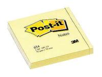 2JCH6 Sticky Notes, 3 x 3 In., Yellow, PK216