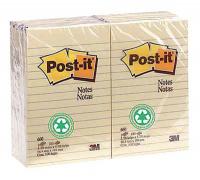 2JCJ2 Sticky Notes, 4 x 6 In., Yellow, PK72