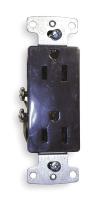 2JFR2 Receptacle, Decora Duplex, 15A, 5-15R, Brown