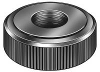 2JHL8 Locknut, Knurled, 5/8-11, Steel