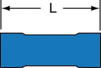 2JLW7 Parallel Splice Connector, Blue, PK1000