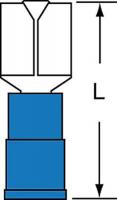 2DRJ4 Female Disconnect, Blue, 16to14 AWG, PK1000