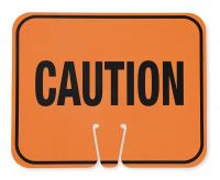 2KCV3 Traffic Cone Sign, Orange/Black, Caution