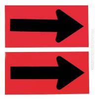2KCX2 Prismatic Barricade Sign, Or/Blk, PK2