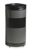 2KDJ7 Round Receptacle, Black, 25 G