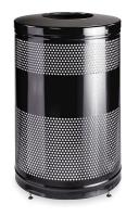 2KDJ8 Round Receptacle, Black, 51 G