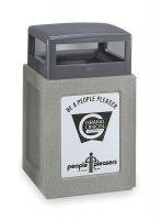 2KDN3 Waste Receptacle, Square, 29G, Gray
