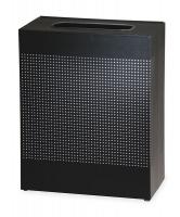 2KDT4 Square Waste Receptacle, 50 G, Black