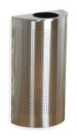 2KDT5 Half Round Waste Receptacle, 12G, SS
