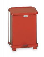 8TPD6 Waste Receptacle, Step On, Red, 40 gal.