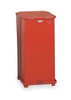9KCU2 Waste Receptacle, Step On, Red, 24 gal.