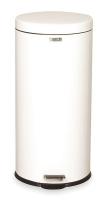 2KDV8 Step On Container, White, Medical, 8 G