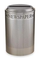 2KDX8 Round Recycling Container, SS, 26G