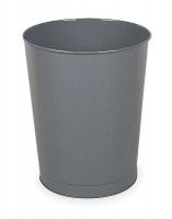 2KDZ1 Round Wastebasket, 11 G, Gray