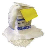 2KE67 Spill Kit, 15-1/4 In H, 3 gal., Oil Only