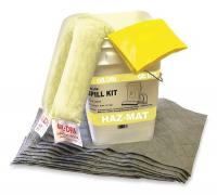 2KE68 Spill Kit, 15-1/4 In H, 3 gal., HazMat