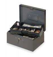 2KEC1 Cash Box, Gray, 10-1/4x7-1/4x4-3/8