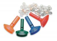 2KED2 Coin Counting Tubes, Plastic, PK4