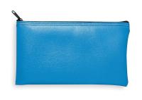 2KED9 Zippered Cash Bag, 6x11, Blue