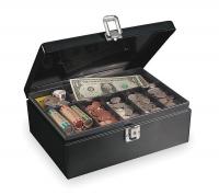 2KEF1 Cash Box, Black, 11x7-3/4x4