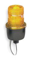 2KFD9 Low Profile Warning Light, LED, Amber, 120V