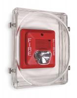 2KFL3 Audible/Strobe Guard, 6.5 x 8.5 x 4 In