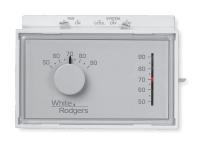 2KFY2 Low V Thermostat, 1H, 1C, Horizontal, White