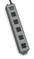 2KGD6 Outlet Strip, 15A, 5 Outlets, 6 Ft. Cord