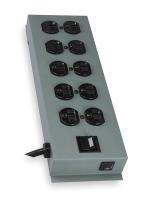 2KGD8 Outlet Strip, 15A, 10 Outlets, 15 Ft. Cord