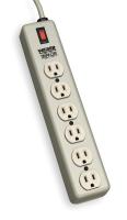 2KGD9 Outlet Strip, 15A, 6 Outlets, 15 Ft. Cord