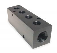 2KHD6 Manifold, 1/2 In Inlet, 4 Outlets, Alum