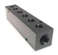 2KHC2 Manifold, 3/8 In Inlet, 6 Outlets, Alum